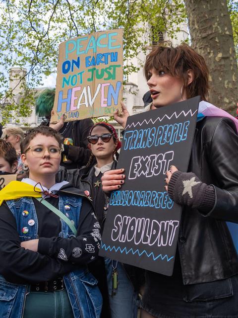 Trans protest