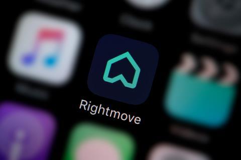 Rightmove app displayed on phone