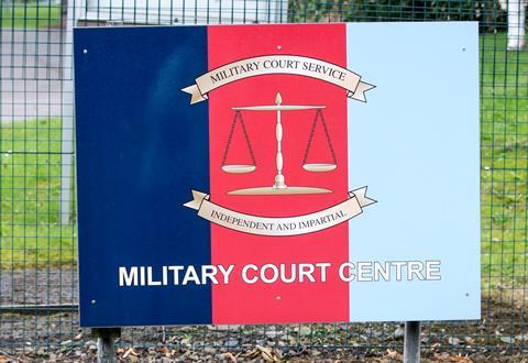 Military Court sign