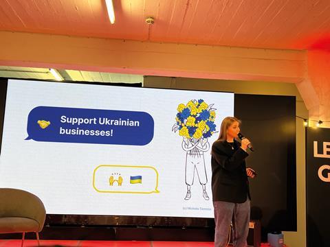 Margarita Sivakova, co-founder and CEO of Ukrainian legal tech startup Legal Nodes, at Legal Geek