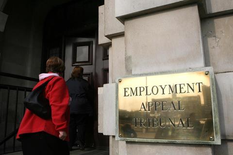 Employment Appeal Tribunal sign