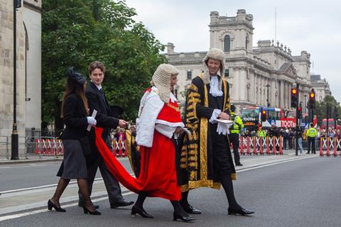 Justice secretary Alex Chalk and lady chief justice Dame Sue Carr, opening of the legal year 2023