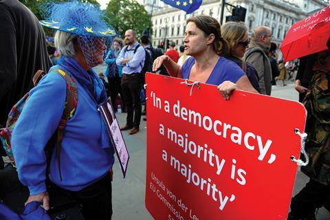 Brexit protesters