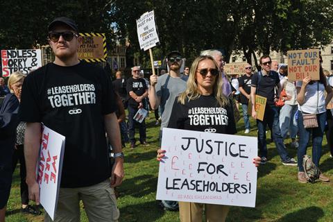 Justice of leaseholders protest