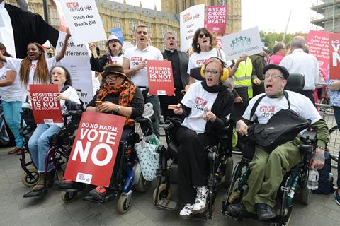 Assisted suicide protest