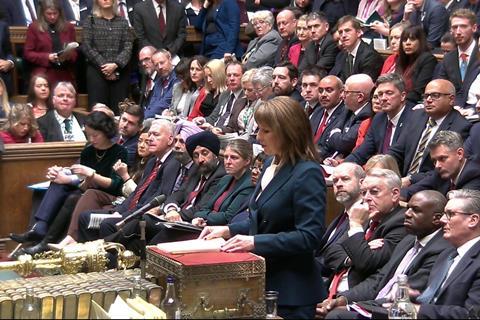 Chancellor of the Exchequer Rachel Reeves delivers her Budget in the House of Commons