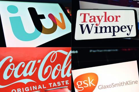 ITV, Taylor Wimpey, Coca-Cola, GSK