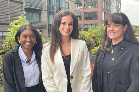 Pictured, left to right: Natasya Viknesh, Renee Neophytou, Natalya McPartland
