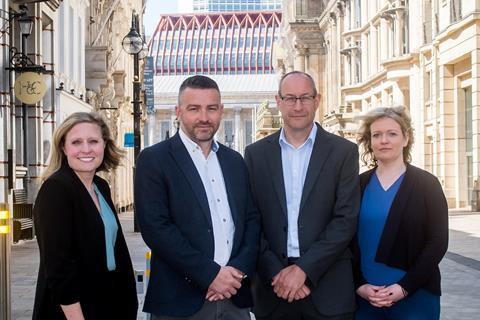 Pic 2 (l-r)Partner Kimberly Mears, Business Development Director, Blake Thomas, FBC Manby Bowdler CEO, Neil Lloyd and Partner Charlotte Clode