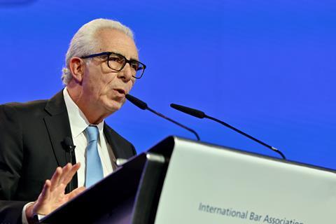 Ernesto Zedillo, former president of Mexico, addresses International Bar Association, September 2024