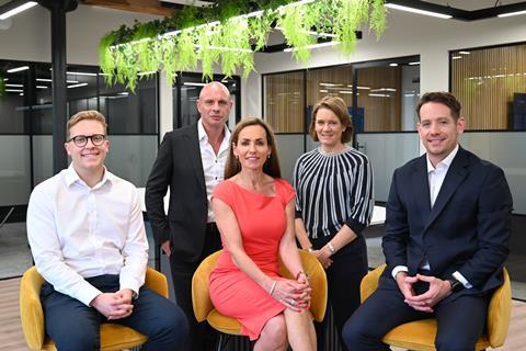 (L-R): Robin Elley (Waterland), Matt Fleetwood (Beyond), Amanda McAlister (Beyond), Wendy McMillan (Waterland), James Corlett (Beyond)