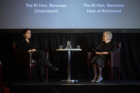 Baroness Chakrabarti and Baroness Hale1