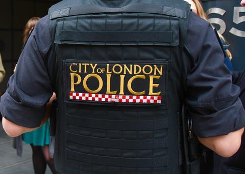 City of London Police officer's stab vest