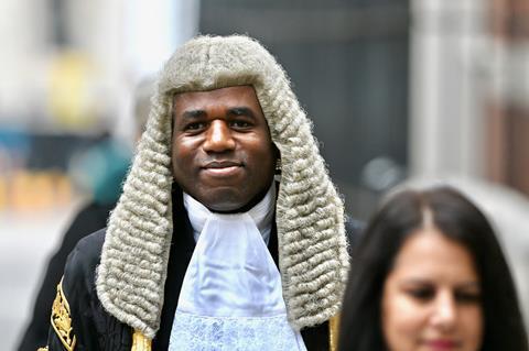 David Lammy MP arrives at Royal Courts of Justice to be sworn in as lord chancellor
