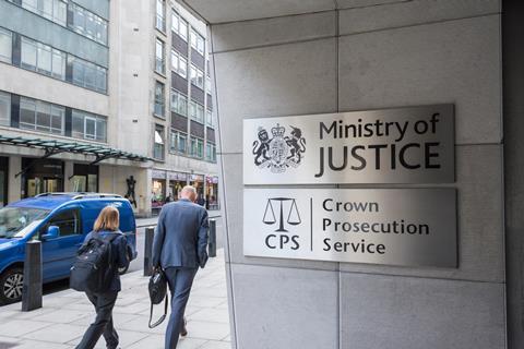 Crown Prosecution Service office sign, London