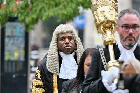 David Lammy MP arrives at Royal Courts of Justice to be sworn in as lord chancellor