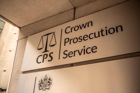 Crown Prosecution Service sign