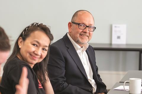 Christel Aguila and Peter De Maria