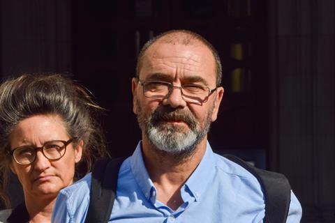 Andrew Malkinson outside court