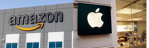 Apple Amazon logos