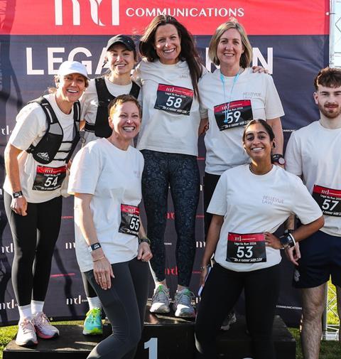 Bellevue Law's 5k running team