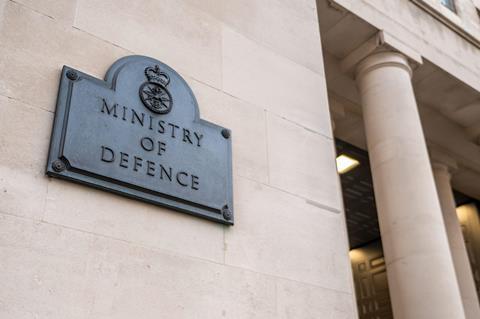 Ministry of Defence sign