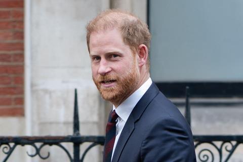 Prince Harry outside the RCJ