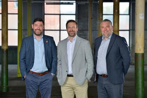 Leonard Curtis CEO Dan Booth, COO David Brown and CFO Paul Birks