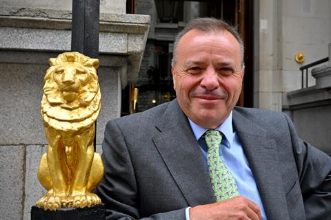 Arron Banks outside Law Society