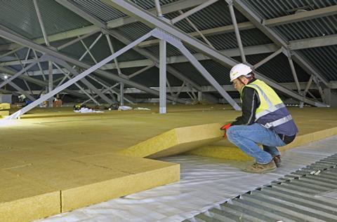 Commercial roof insulation