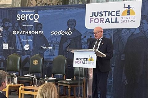 former Supreme Court president Lord Neuberger of Abbotsbury spoke on the convention at his inaugural 'Justice for All' speech