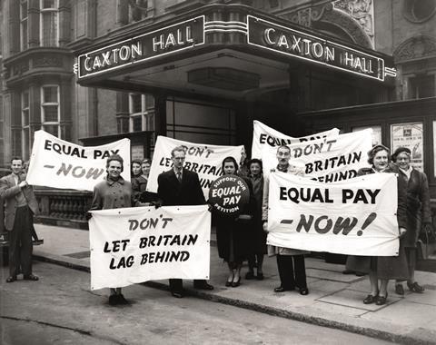 Equal pay protest