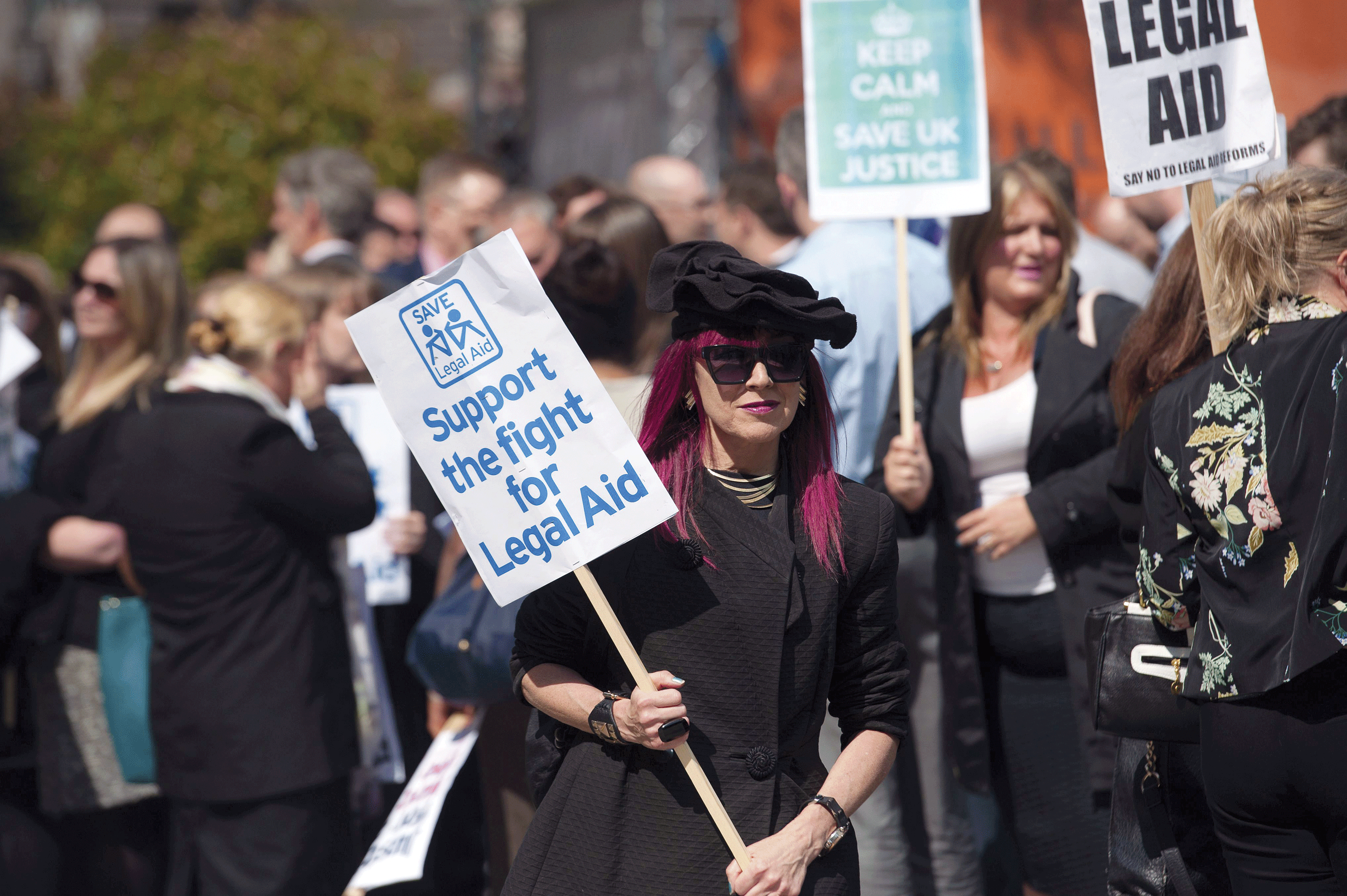 Legal aid protest Manchester