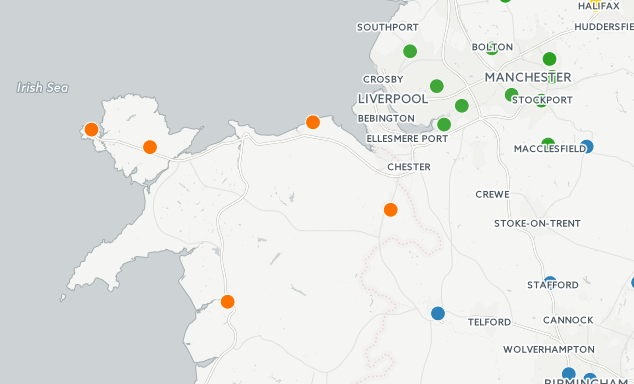 Court closures info map